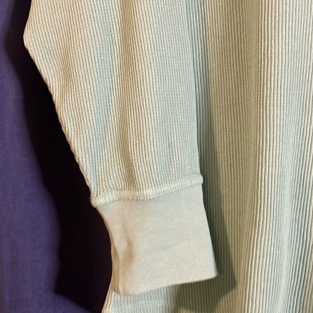 Tommy Hilfiger Plus Size Cotton Waffle-Knit Turtleneck Top - Picture 4 of 5